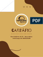 Cárdapio Tapiocaria Da Lú 2022