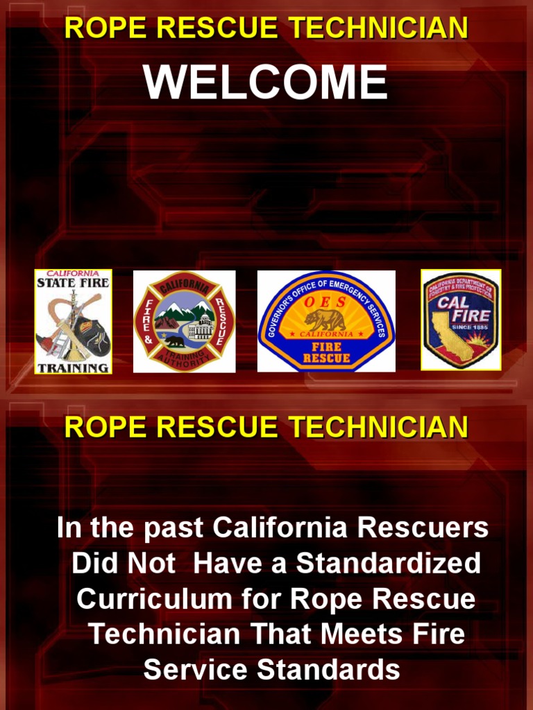 Rope Rescue Technician Curriculum Overview | PDF | Knot | Emergency ...
