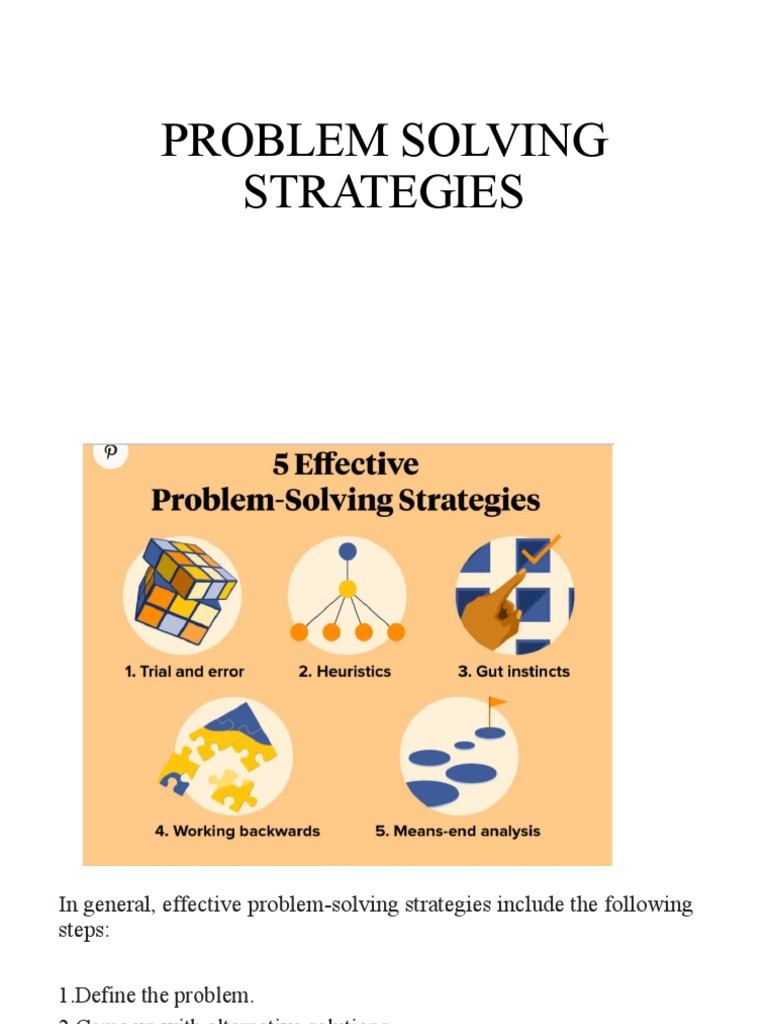 problem solving strategies pdf free download