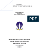 Laporan Praktikum Prinsip Teknik Pangan