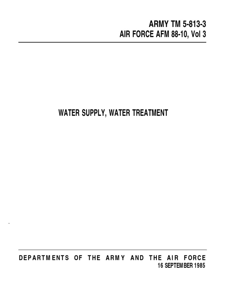 Water Supply and Treatment PDF Water Aluminium