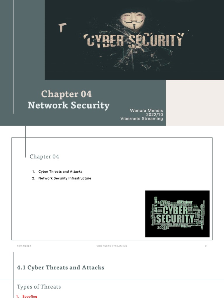 Cyber Threats and Network Security | PDF | Denial Of Service Attack ...