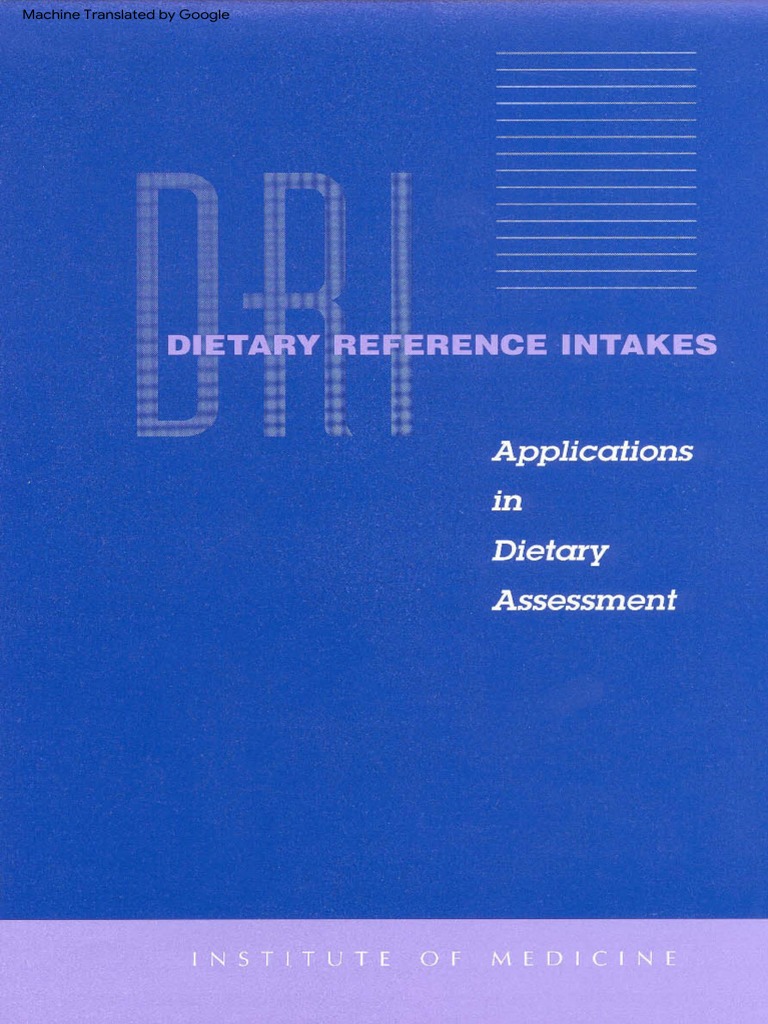 Dietary Reference Intakes (PDFDrive) PDF