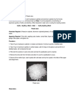 EXP 10 (A) Potash Alum Crystal