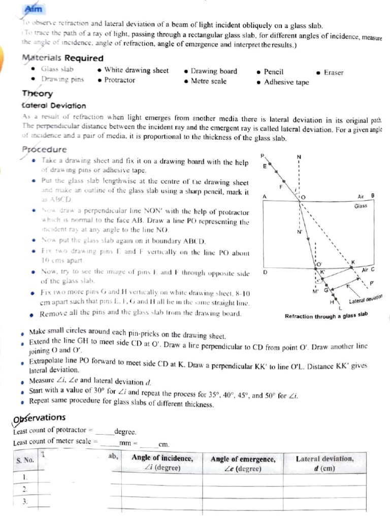 Activity 05 | PDF | Refraction | Optics