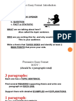 Persuasive Essay Format: Introduction