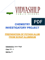 Chemistry Investigatory Aarav