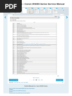 Error Code Table - Canon Ir5055