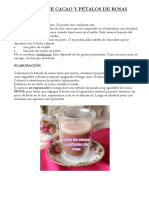 Latte de Cacao y Pétalos de Rosas