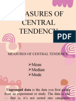 Mesures of Central Tendency