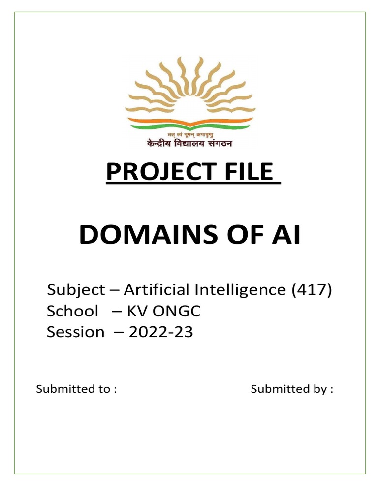 Project File Class X Ai | PDF | Machine Learning | Artificial Intelligence