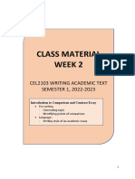 Class Material Week 2