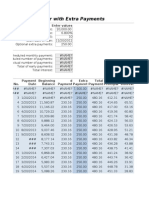 Loan Calculator With Extra Payments: Enter Values