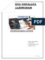 Online Banking System Project Report