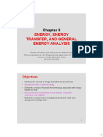 Energy, Energy Transfer, and General Energy Analysis: Objectives