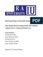 Shariah Stock Screening Final Report