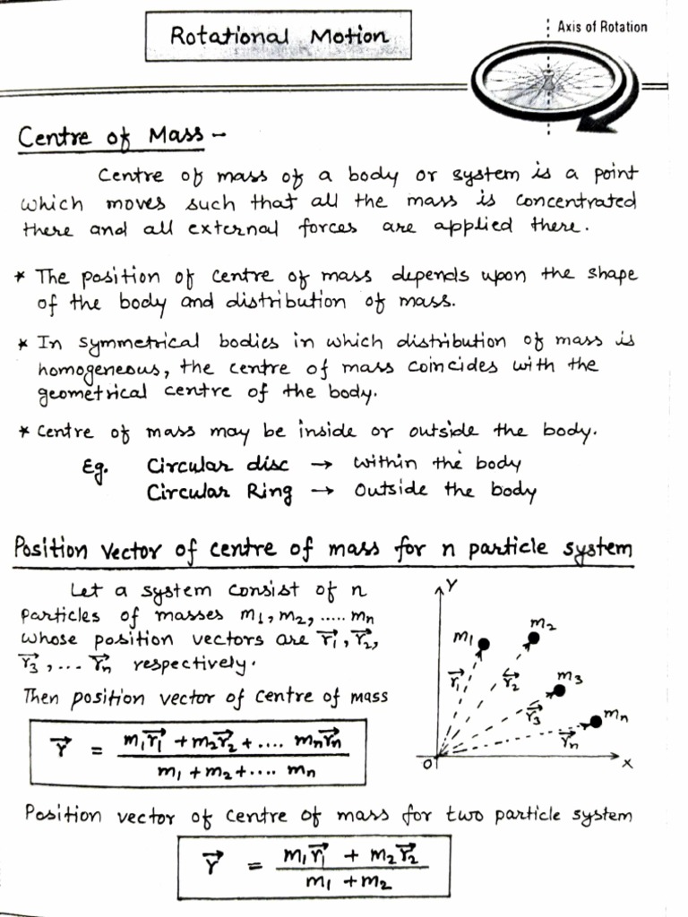 Ch-9 Rotational Motion | PDF