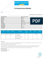 Current & Saving Account Statement: Shyam D Dongre Mandeulgaon Badnapur Jalna