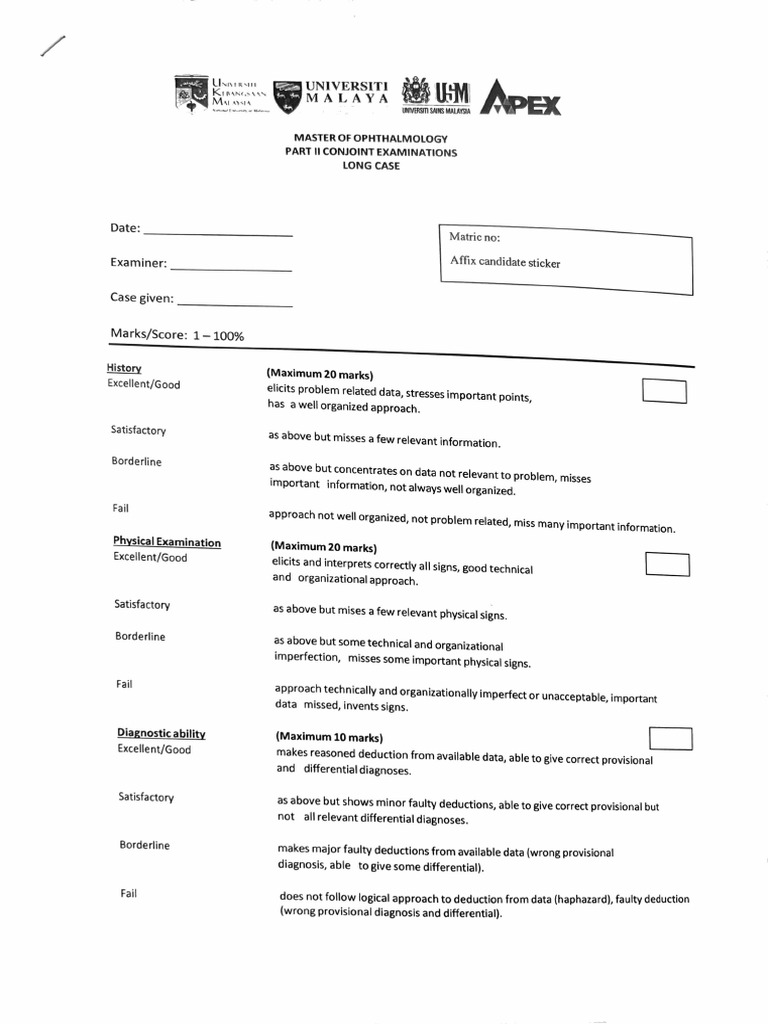 Long Case Marking Criteria2 PDF