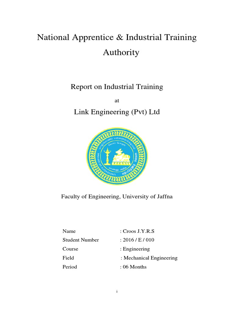 Industrial Training Report: Link Engineering | PDF | Plumbing | Pump