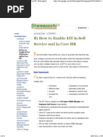 B) How To Enable EIT in Self Service and in Core HR - Shareapps4u