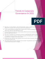 Emerging Trends in Corporate Governance in 2022