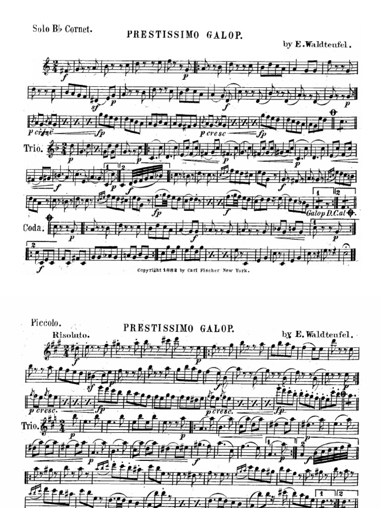 Prestissimo Galop | PDF