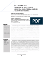 RG - Bioetica y Racionalidad - Cuadernos de Bioética