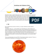 Características del Sistema Solar