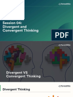 Divergent and Convergent Thinking