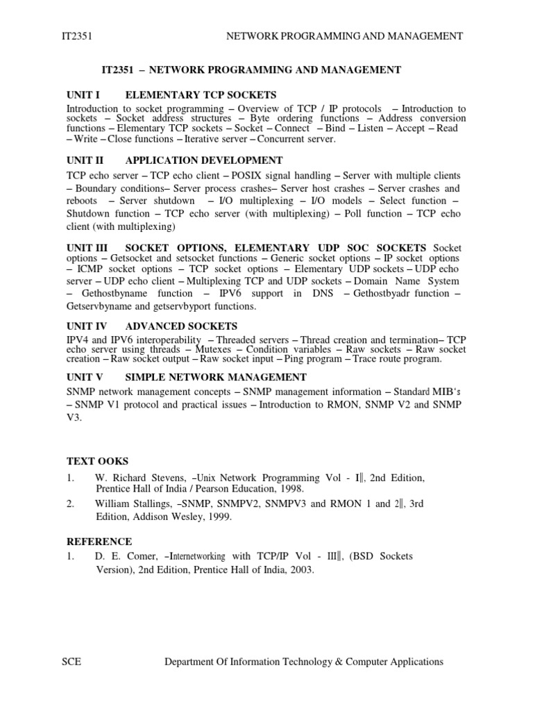Network Programming Notes | PDF | Transmission Control Protocol | Port ...