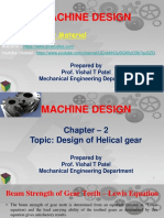 MD - Chapter 02 - Design of Helical Gear