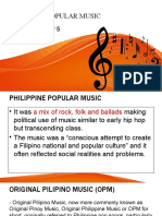 Philippine Popular Music