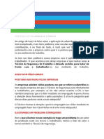 Técnico de Segurança Do Trabalho É Deixado Sozinho para Bater de Frente Com o Trabalhador No Seu Ambiente de Trabalho