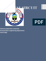 Digital Sircuit: Sulaimani Polytechnic University Communication Engineering Department Second Stage