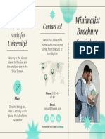 Minimalist Brochure: For College For College