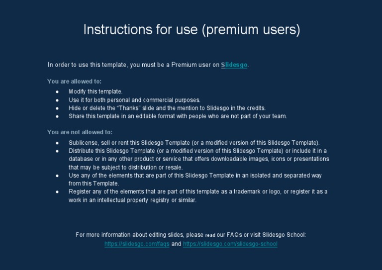 Premium User Template Usage Guide | PDF | Business | Computers