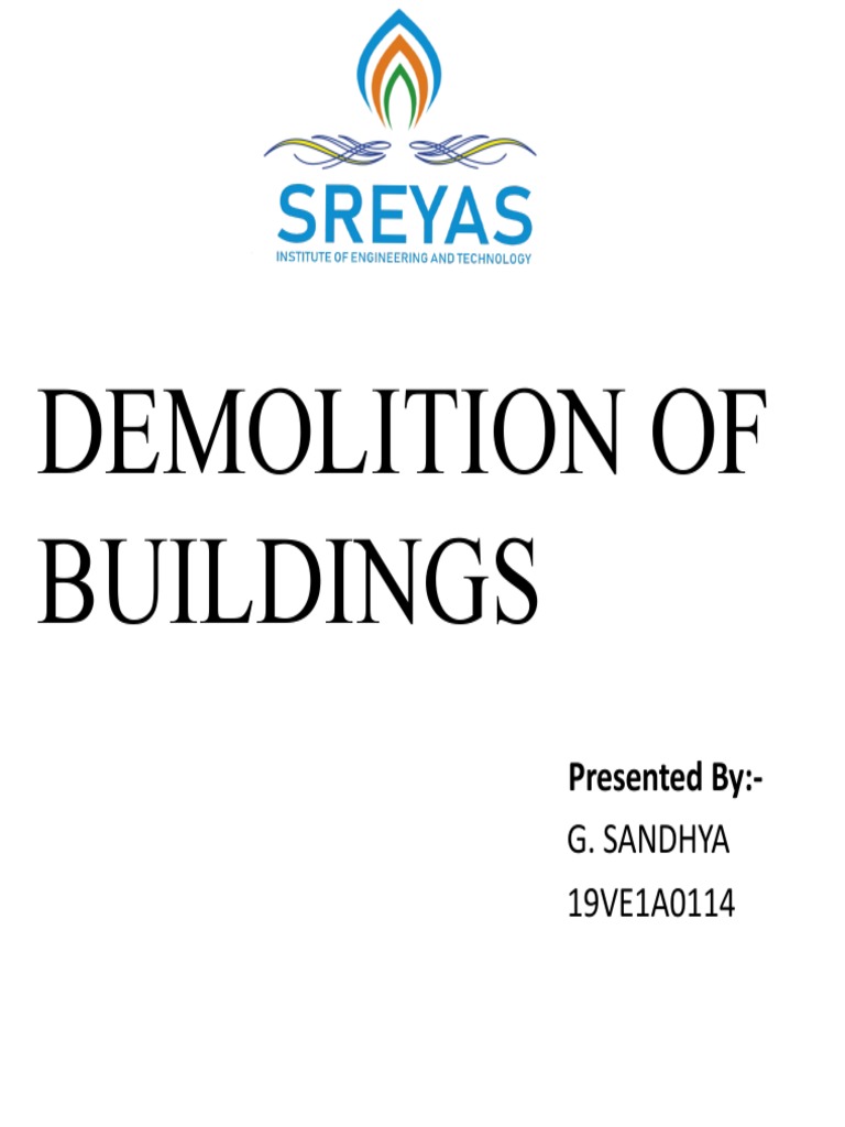 Building Demolition Methods Explained | PDF | Demolition | Civil ...