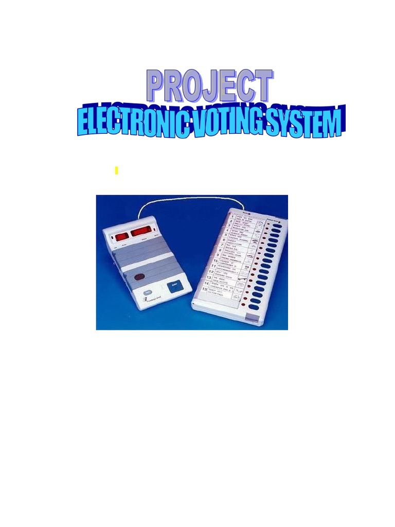 Electronic Voting Machine Documentation Circuit Diagram