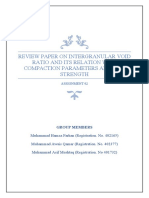 REVIEW PAPER ON INTERGRANULAR VOID RATIO AND ITS RELATION WITH COMPACTION PARAMETERS AND SOIL STRENGTH