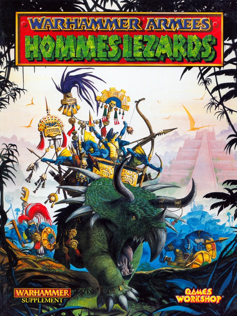Livre D'armée Warhammer Hommes Lézards V8 (2013) - FR - Très Bon état