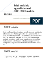 Pasirengimas NMPP 2022