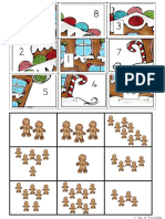 Gingerbread House Math Picture Puzzles Bundle