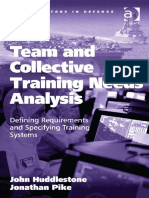AKP - John Huddlestone, Jonathan Pike-Team and Collective Training Needs Analysis - Defining Requirements and Specifying Training Systems-CRC Press (2016)