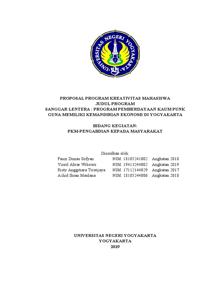 Proposal PKM | PDF | Ilmu Sosial