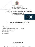 Code of Ethics For Teachers