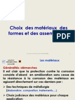 I CHOIX DE MATERIAUX Et D'ASSEMBLAGE