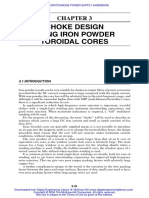 Choke Design Using Iron Powder Toroidal Cores