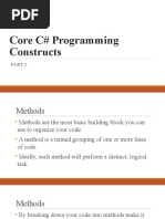 2 - Core C# Programming Constructs, Part II