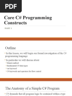 1 - Core C# Programming Constructs - Part I